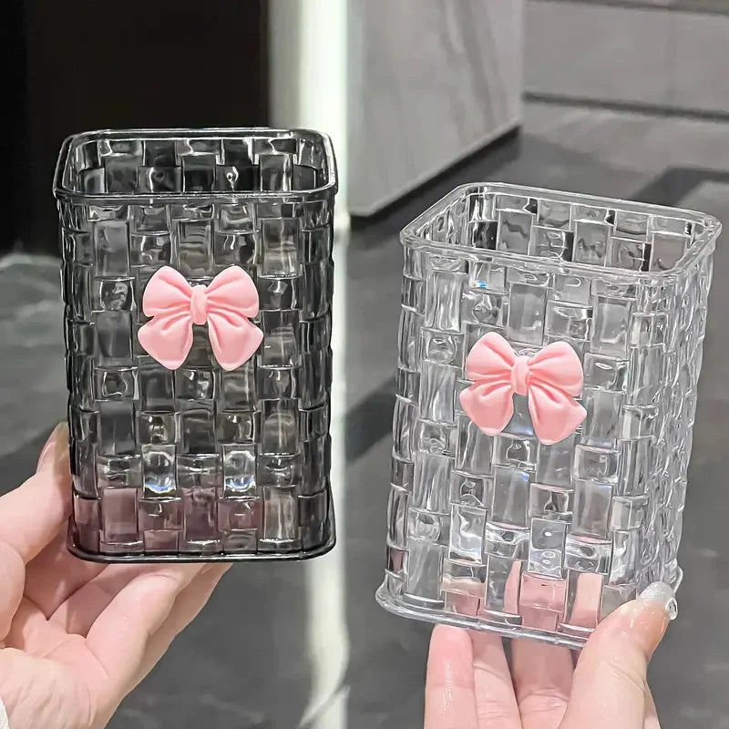 Clear Acrylic Makeup Brushes Storage Box Desk Cosmetic Organizer Lipstick Storage Nail Polish Display Stand Rack Jewelry Case