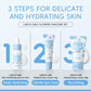 Deep Hydration Milk Skincare Set Softening Serum Gentle Eye Cream Radiant Moisturizing Glowing Trio