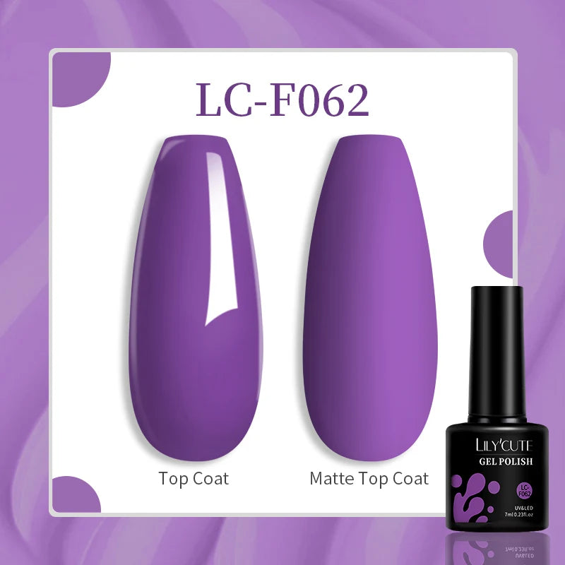 LILYCUTE 7ML Eggshell Gel Nail Polish White Black Material Semi Permanent Autumn Varnish With Any Color Gel Soak Off UV Manicure