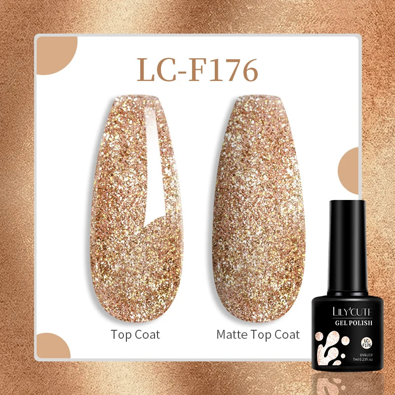 LILYCUTE 7ML Eggshell Gel Nail Polish White Black Material Semi Permanent Autumn Varnish With Any Color Gel Soak Off UV Manicure