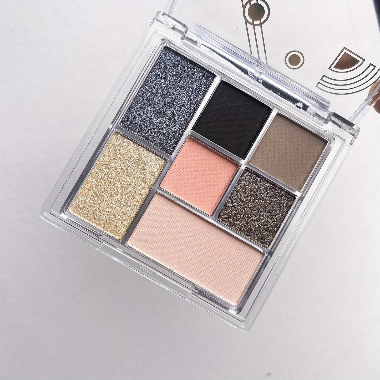 9 Color Black Eyeshadow Palette, Long-lasting Color Eye Makeup Velvet Tinted Blendable Matte Shimmer Eyeshadow