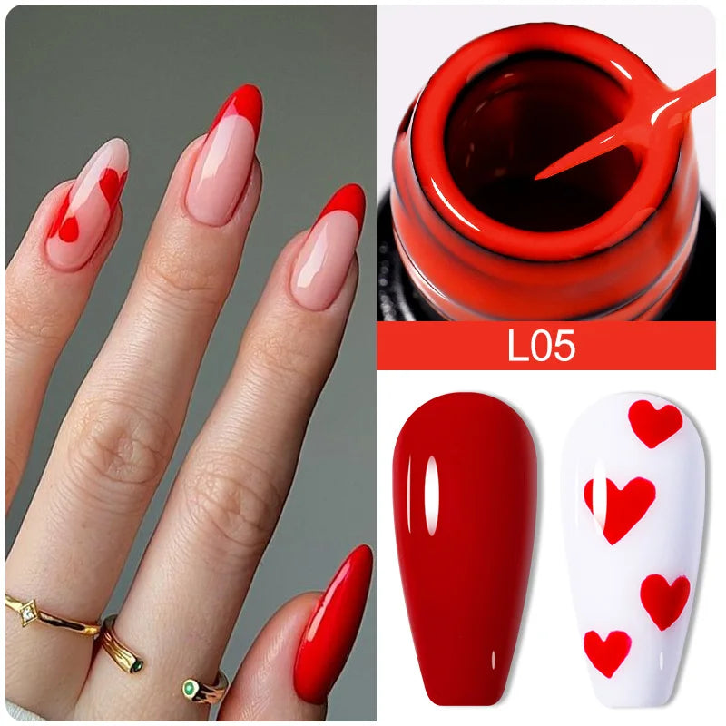 LILYCUTE 5ml Line Art Gel Nail Polish Gold Silver DIY Drawing Gel Reflective Glitter Design Semi Permanent Painting Gel Varnish