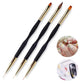 French Stripe Nail Art Liner Brush Set Tips Ultra-thin Line Drawing Pen Dual End UV Gel Painting Brushes Manicure Tools