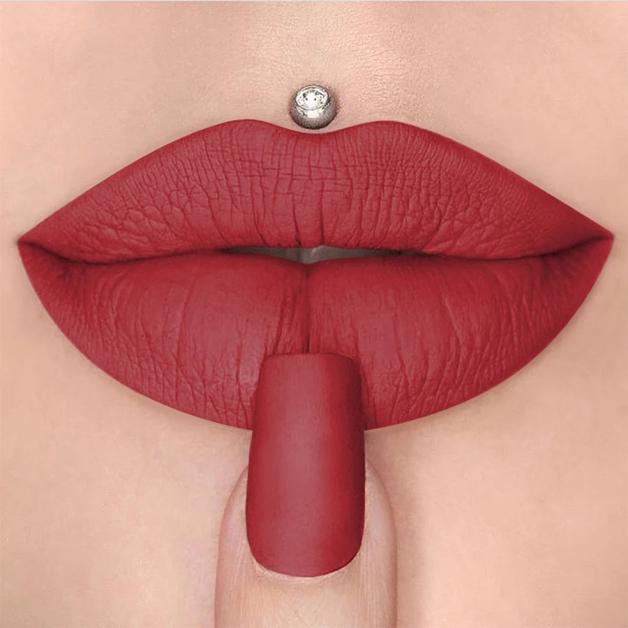 1PC 15 Colors Nude Velet Matte Lipstick Pen Waterproof Long Lasting Red Pink Lip Liner Pen Korean Makeup Lip Tint Lip Glaze