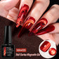 7ml Red Series Cat Magnetic Gel Nail Polish Sparkle Glitter Semi Permanent Nail Art UV Gel Varnish Manicure For Valentines Nails