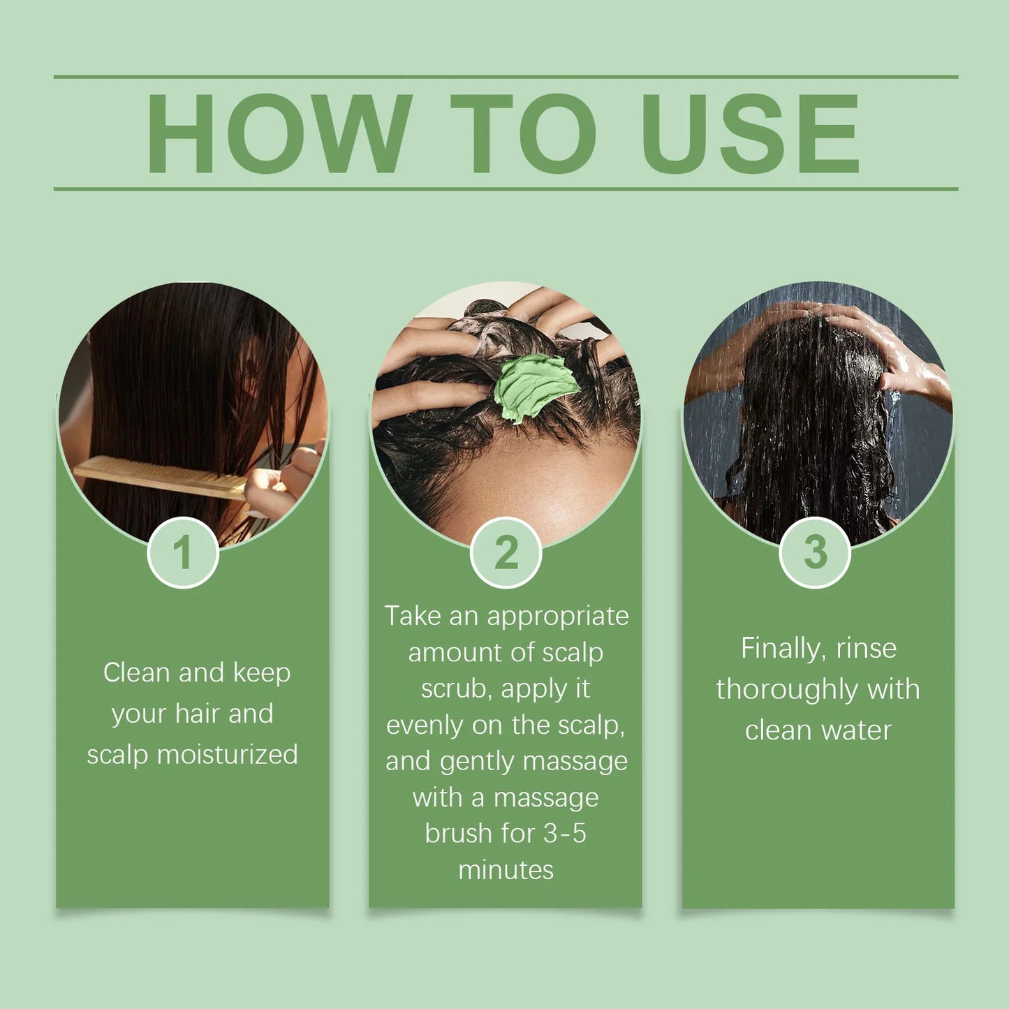 Rosemary Scalp Scrub Gentle Deeply Cleansing Shampoo Moisturizing Cooling Nourishing Soothing Hair Scalp Massager Care Products