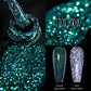 MEET ACROSS 7ml Reflective Glitter Gel Nail Polish Pink Green Purple Sparkling Soak Off UV Gel Polish for Manicure DIY Nail Art