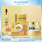 24k Gold Facial Skin Care Set Anti Wrinkle Fade Dark Circles Firming Moisturizing Repairing Eye Mask Essence Korean Cosmetics