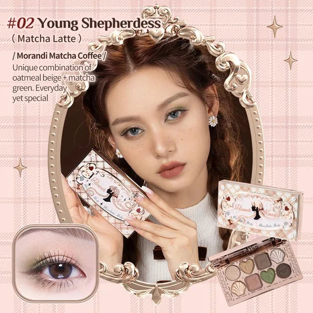 Moonlight Mermaid Gemstone Eyeshadow Palette Highly Pigmented Matte Shimmer Swan Ballet Eye shadow Collection