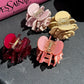 New French Three-dimensional Camellia Hair Claw Acetate Elegant Flower Crab Hair Clips Hair Accessories Headdress for Women Girl