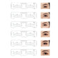Reusable Eyebrow Stencil Set Soft Ruler Brow Definer Eye Brow Drawing Guide Styling Shaping Grooming Template Card Makeup Tools