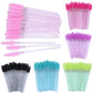 wholesale 50pcs Disposable Eyelash Brushes Crystal Eye lash Mascara Wands Glitter Lash Comb Spoolies Micro Makeup Applicators