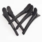 12pcs Hairdressing Hair Clip Salon Professional Women's Braided Tools Black Plastic Hairpin Clamps Claw Section Alligator Clips