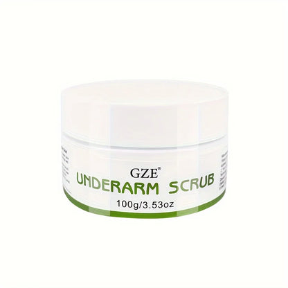 GZE Underarm Scrub with Peppermint, Aloe Vera and Walnut Shell Powder, Underarm Scrub Helps on Removing Odor, Deep Cleanse