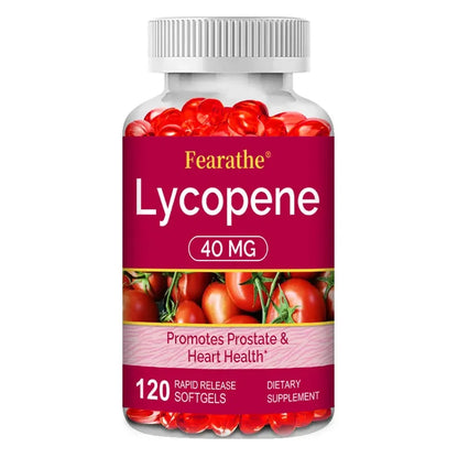 Premium Lycopene 40mg, Dietary Supplement for Prostate, Antioxidant, Heart, Skin & Immune Health, Non-GMO, 30/60/120 Softgels