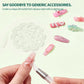 Nailpop Non-Sticky Extending Gel Without TPO/HEMA for Crystal Nail Tips Sculpting and Rhinestone Adhesive Adhesion Durable DIY