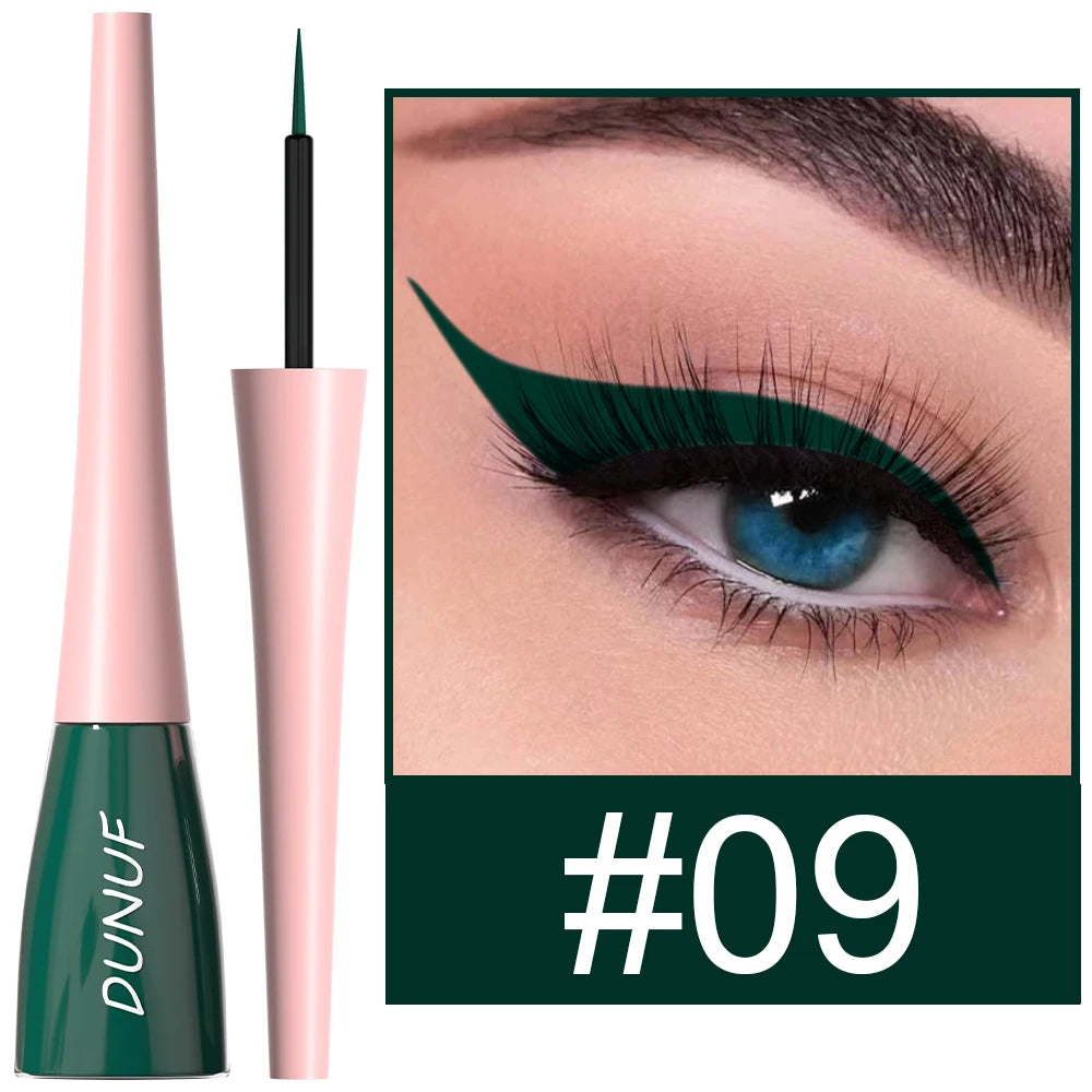 DUNUF 1 Pcs Waterproof Long-Wearing Liquid Eyeliner - Smudge-Resistant, Transfer-Proof, Perfect For Creating Dramatic Looks