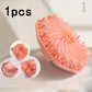 Bath Soft Silicone Back Brush Bath Shower Sponge Scrubbing Brush with Handle Exfoliating Scrub Skin Massager Exfoliating Brushes