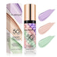 Face Makeup Primer Tri-color Cream Contour Color Isolation Waterproof Makeup Foundation Natural Makeup Base Cream 40g