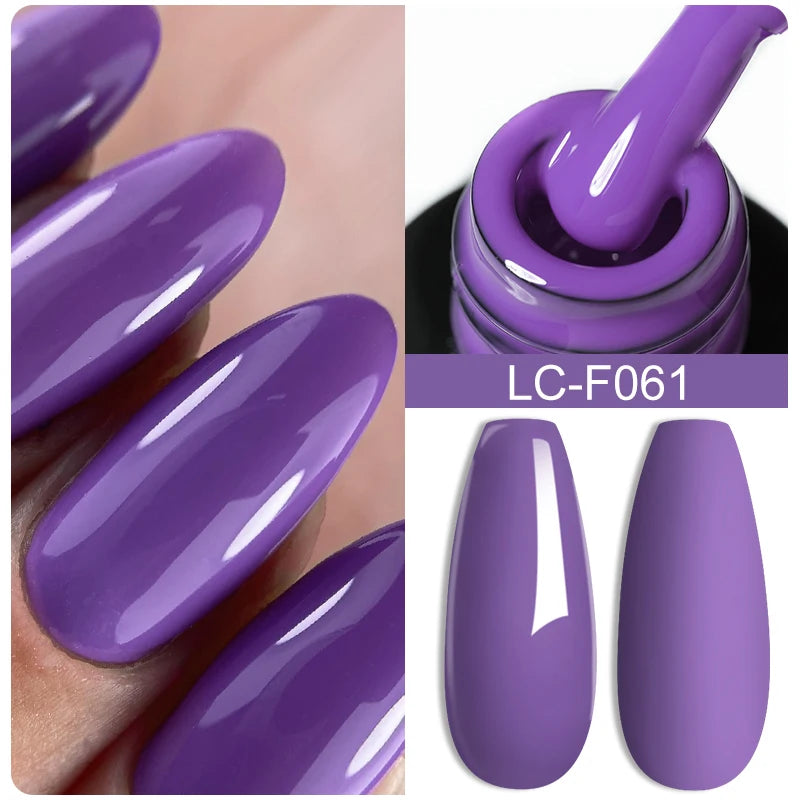 LILYCUTE Fluorescent Nail Gel Polish Orange Red Neon Bright Color Summer Series Soak Off For Manicure Nail Art UV Gel Varnish