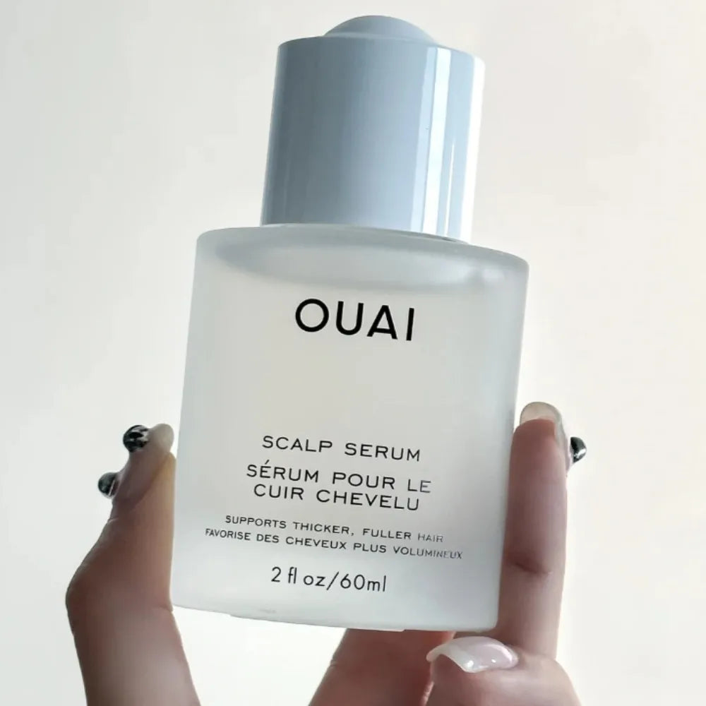 OUAI Professional Hair Care Kit -  300ml Detox Shampoo 60ml Scalp Serum 140ml Amino Acid Leave-in Conditioner For All Hair Types