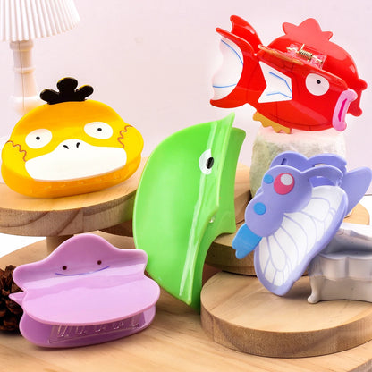  Pokemon Hair Claw for Women Cartoon Pikachu Hair Clip for Girls Fashion Hair Crab Clip Ladies Elegant Head Accessories