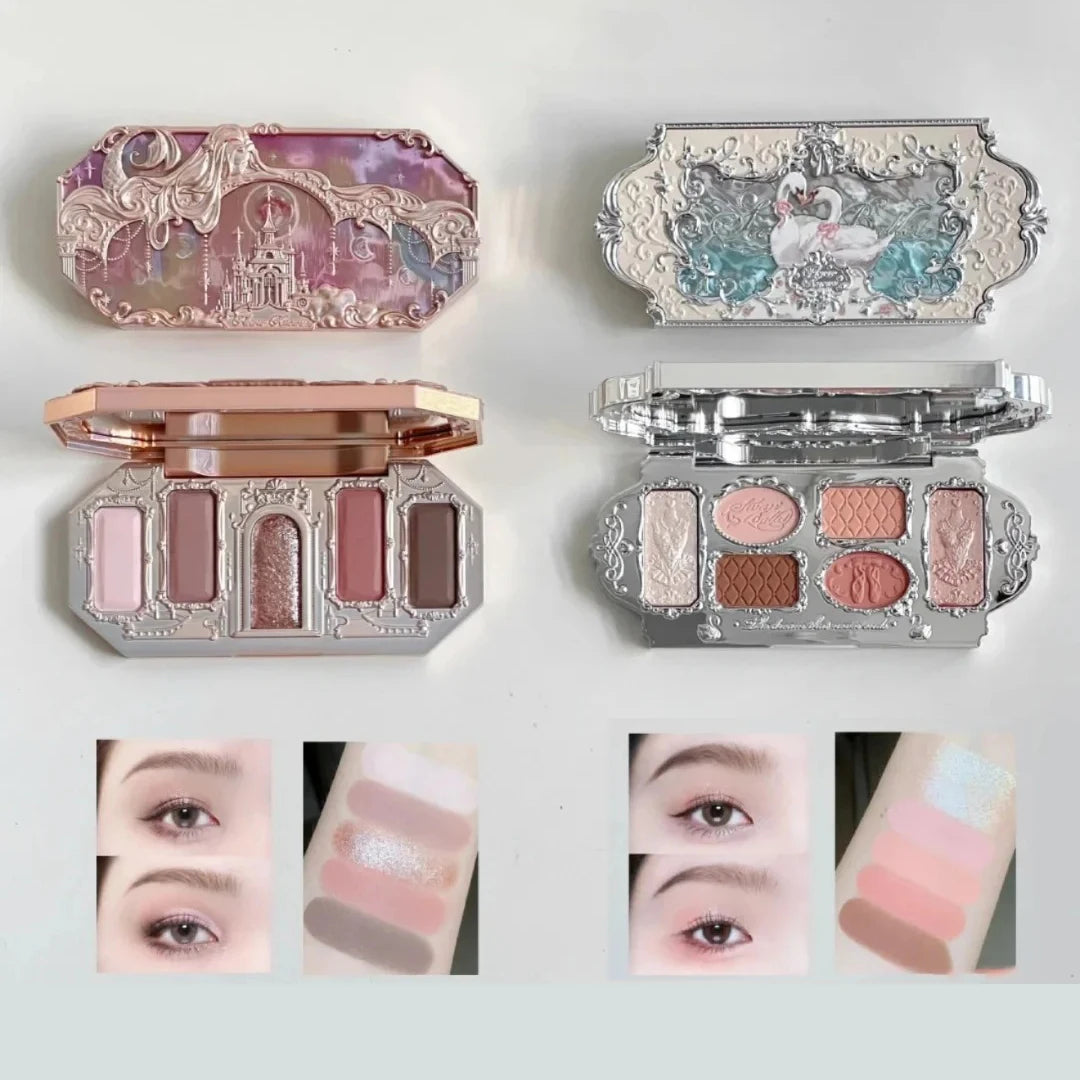 Moonlight Mermaid Gemstone Eyeshadow Palette Highly Pigmented Matte Shimmer Swan Ballet Eye shadow Collection