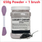 650g Chamomile Hyaluronic Acid Facial Moisturizing Mask Powder with Silicone Brush Increasing Skin Elasticity Rose Jelly Mask