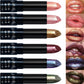 15Colors Metallic Glitter Lipstick Waterproof Lasting Diamond Pearlescent Metallic Lipstick Blue Lip Gloss Women Makeup Cosmetic