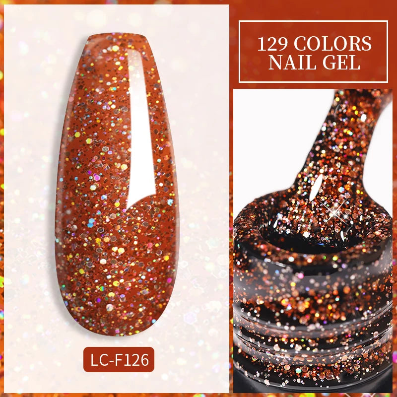 LILYCUTE 7ML Eggshell Gel Nail Polish White Black Material Semi Permanent Autumn Varnish With Any Color Gel Soak Off UV Manicure