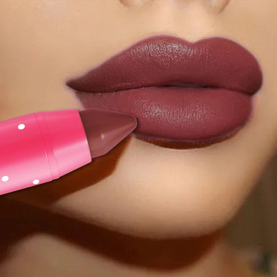 15 colors 1pc matte lipstick pen waterproof lip stain tint korean makeup lip cosmetic nude lipstick pen for women gift lip liner