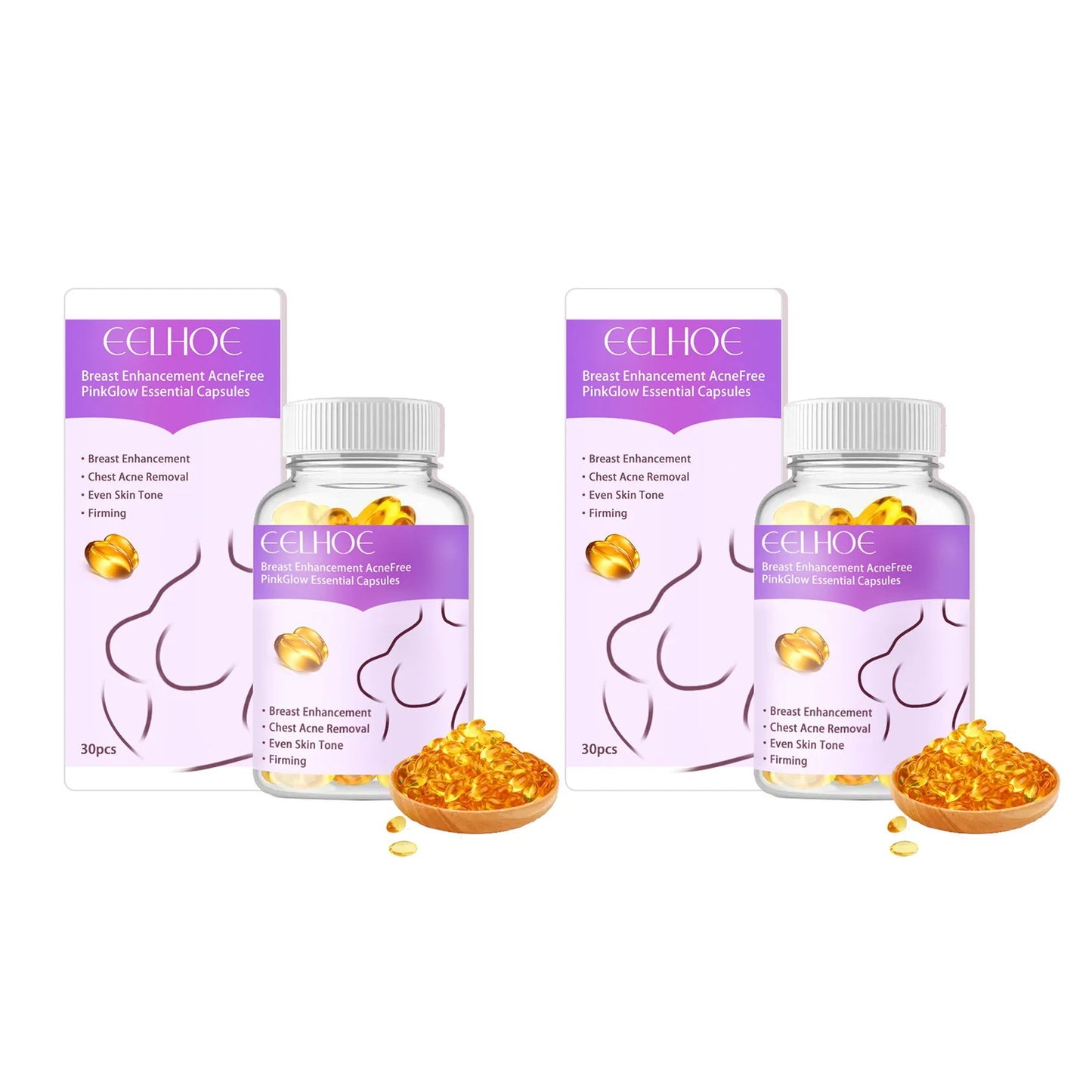 Breast Enhancement Oil Capsule Breast Firming Tightening Massage Bigger Chest Lift Oil Fast Growth Breast Bigger Capsules 30PCS