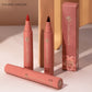 Lip Tint Pen, 6 Colors Available, Matte Water Lipstick, Non-Stick Cup, Long-Lasting, Smooth Lip Liner and Lip Stain Combo
