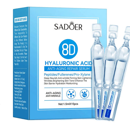 Hyaluronic Acid Face Serum Moist Tender Skin Deep Nourish Fullerenes Collagen Elastic Serum Brightening Lifting Skin Care Korean