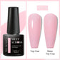 MEET ACROSS 7ml Black White Red Gel Nail Polish Glitter Semi Permanent Nail Supplies Gel Vernis for All-Season Nails Design