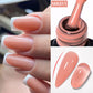 MEET ACROSS 7ml Rubber Base Gel Glitter Nude Pink White 2 In 1 Gel Nail Polish Nail Art Varnish For Nails Winter Autumn Manicure