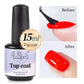 AWStorG 15ML Super Top Coat  Function Gel No Wipe Matte Top Gel Transparent Soak Off  UV LED NailArt Manicure Gel Varnish Primer