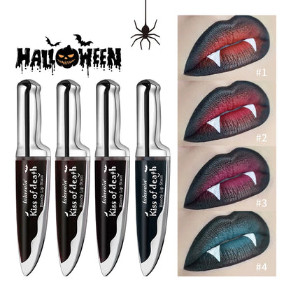 Lip Stain Kiss of Death Bloody Gothic Matte Long Lasting Waterproof Change of Black Vampire Halloween Cosplay Makeup