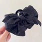 French Elegant Hair Claw Crabs For Women Polka Dot Fashion Bow Hair Clip Retro Head Shark Clip Luxury Hair Accessories