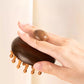 Sandalwood Multifunctional Round Plate Massage Comb - 1pc Scalp Meridian Unclogging Artifact for All Hair Types