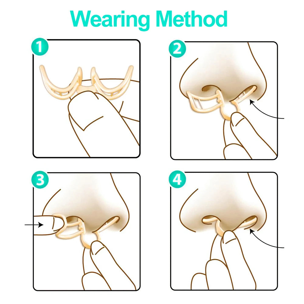 Snore Stopper Nasal Dilator for Snore Reduction Increases Airflow Anti Snoring Devices Silicone Nose Clip Improve Sleep&Snoring