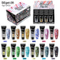 12pcs/set Extension Gel Nail Art Semi Permanent Acrylic Glitter Fluorescent Nude Colorful Fast Building Hybrid Varnish UV Nails