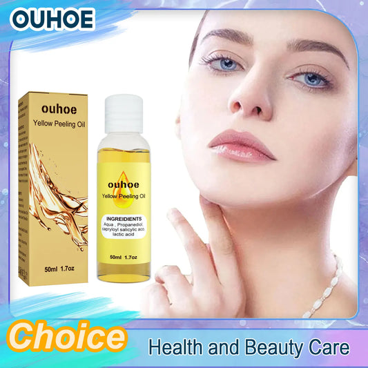 Yellow Peeling Oil Dark Skin Bleaching Remove Arm Knee Legs Melanin Exfoliating Body Scrub Brighten Dead Skin Care Whiten Serum