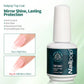 Nailpop Builder Nail Gel with Top Coat Set for French Tips Protecting Nail Apex Building Extension Shine Finish and Long Lasting