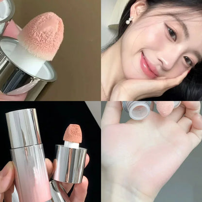 Herorange Liquid Blush Stick with Sponge Tip – Waterproof, Long-Lasting Color for Lips & Cheeks, Brightening Makeup