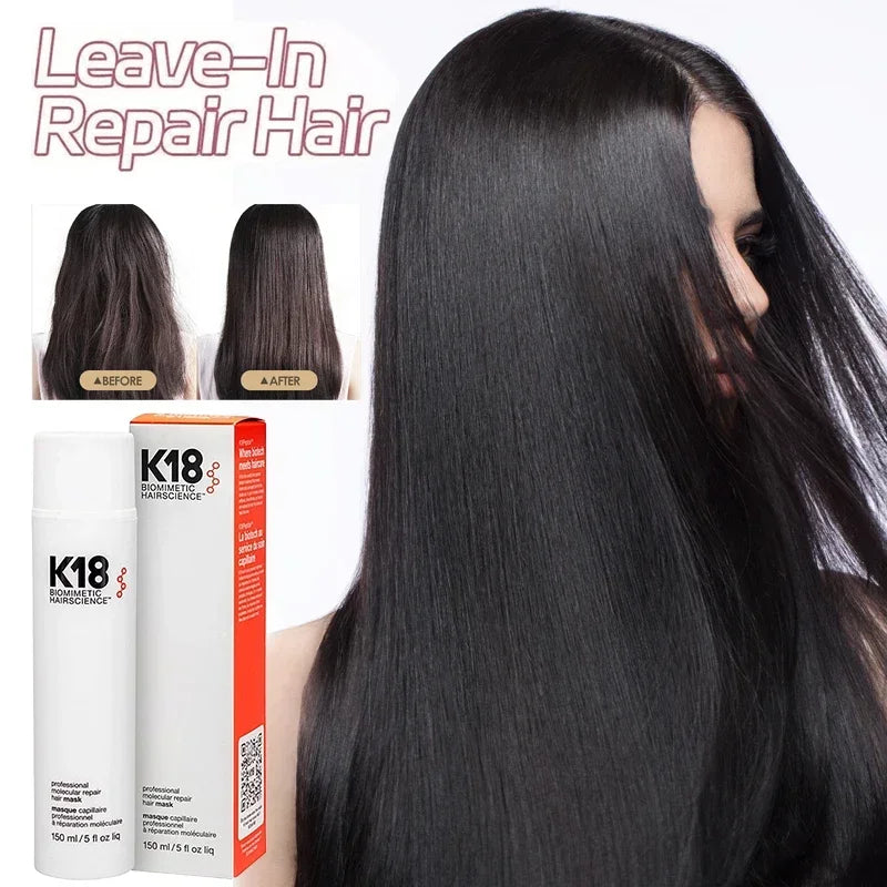Original 150ML K18 Leave-In Repair Hair Mask Treatment Regenerative Repair Dry Chemically Damaged Hair 4 Minutes Fast Moisturize