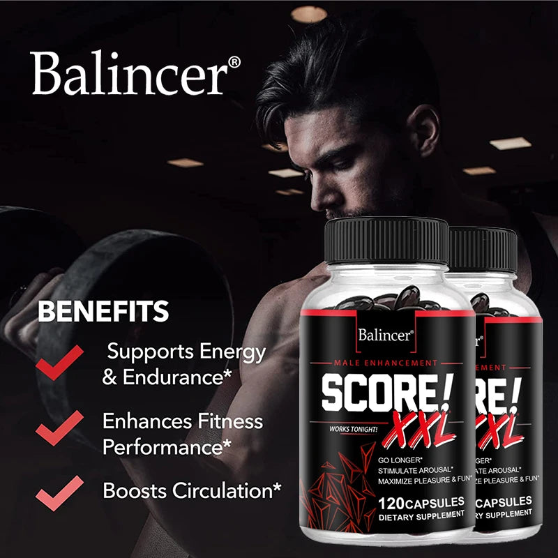 Balincer Score XXL Nitric Oxide Supplement with L Citrulline Maca and Tribulus To Help Build Muscle and Increase Endurance