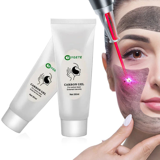 Black Gel Mask For ND YAG Laser Skin Peeling Carbon Cream Rejuvenation Whitening Facial Moisturizing Peel Deep Cleaning 80ML/PCS