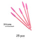 25pcs Silicone Mascara Wands Applicator Disposable Eyelash Brushes Comb Beauty Makeup Brush For Women Eyelash Extension tools