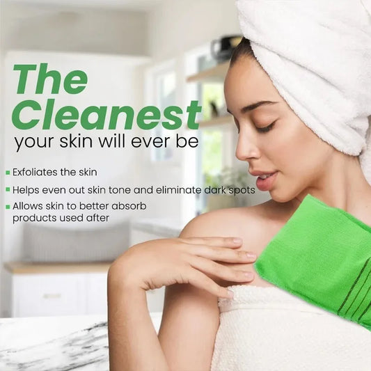 Exfoliating Washcloth Asian Exfoliating Bath Gloves Body Scrub Towel Cleaning Peeling SPA Shower Foam Body Massage